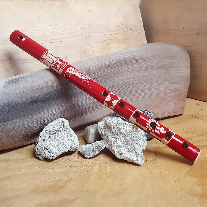 Large Colored Bamboo Flute