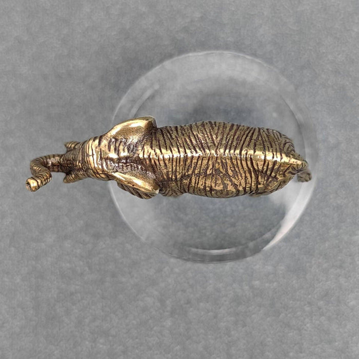 Brass Elephant Desktop Decoration