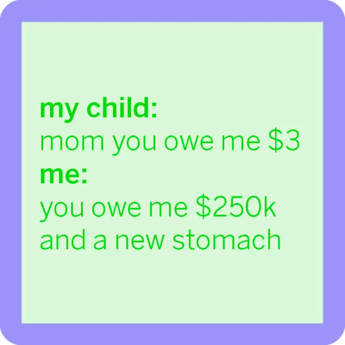Drinks on Me Coaster