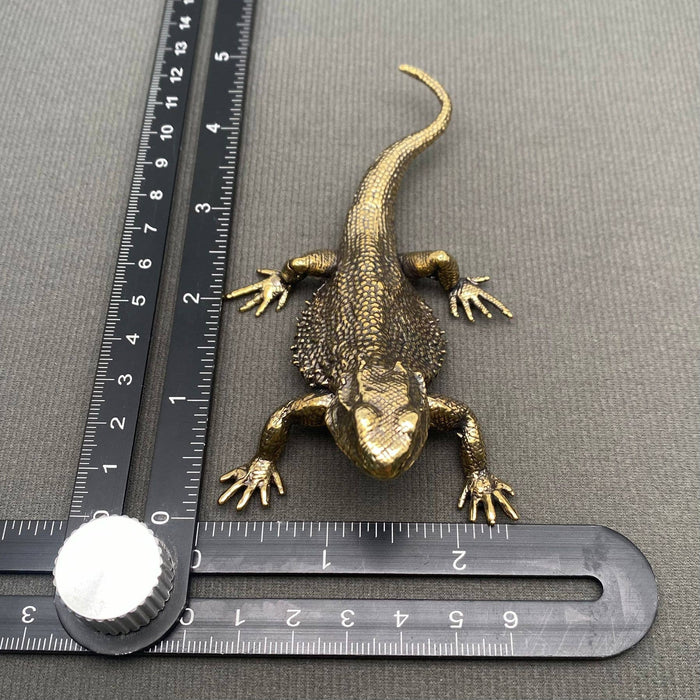 Brass Big Size Lizard Desktop Decoration