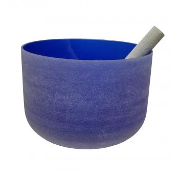 Colored 10" Frosted Quartz Singing Bowl