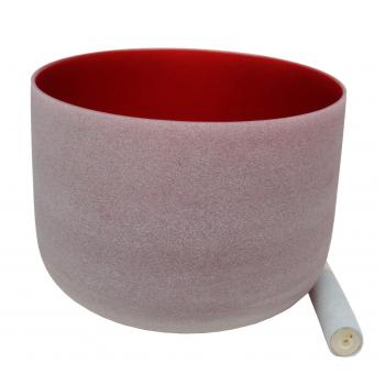 Colored 10" Frosted Quartz Singing Bowl