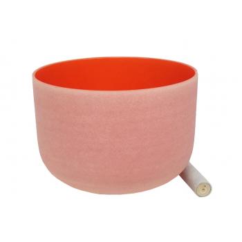 Colored 10" Frosted Quartz Singing Bowl