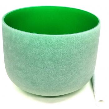 Colored 10" Frosted Quartz Singing Bowl