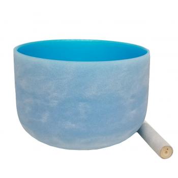Colored 10" Frosted Quartz Singing Bowl