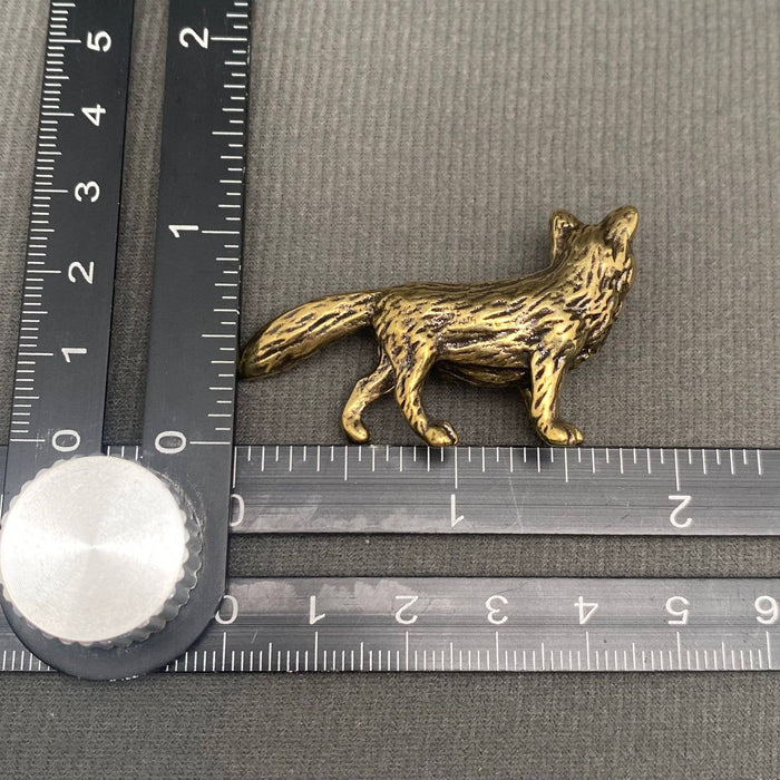 Brass Fox Desktop Decoration