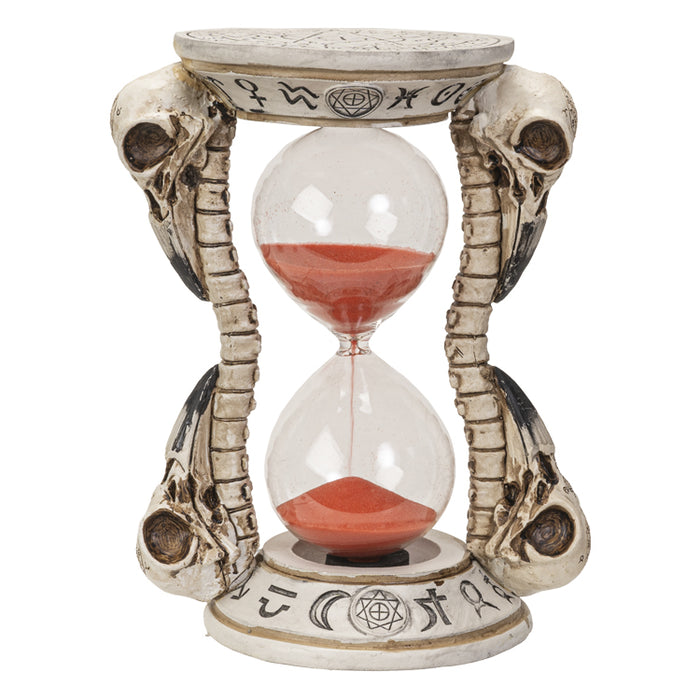 Raven Skull Sand Timer