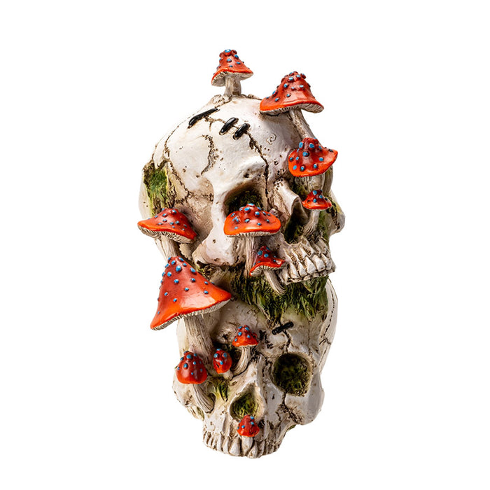 Skulls with Mushrooms