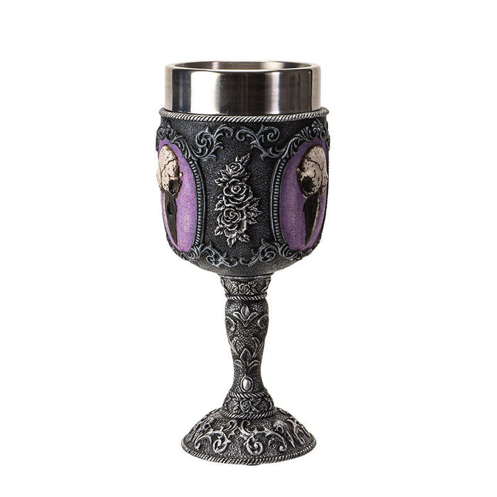 Raven Skull Goblet