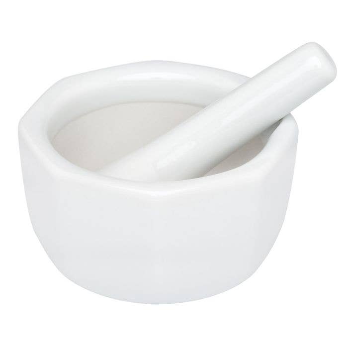 HIC Kitchen Octagonal Mortar And Pestle, 3.5in