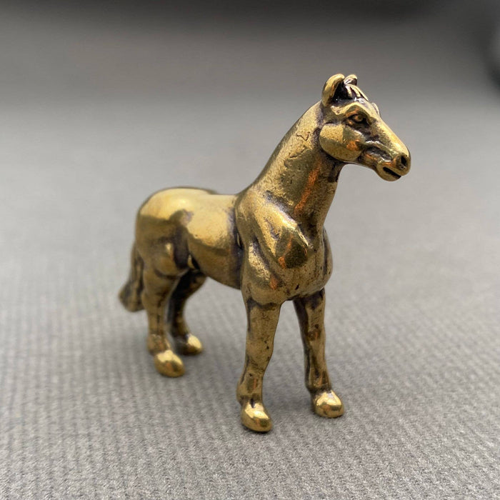 Brass Warhorse Desktop Decoration