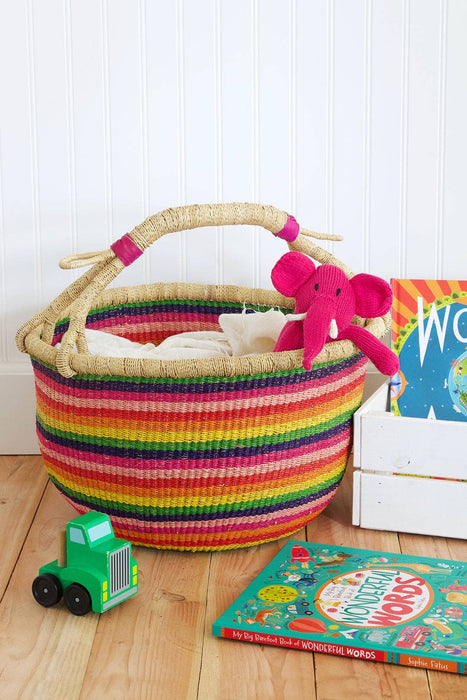 Bolga Rainbow Chaser Decorative Basket