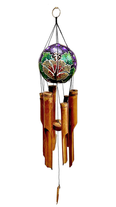 Painted Coconut Wind Chime