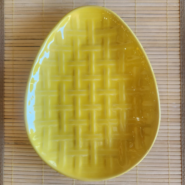 Fiestaware 10" Embossed Egg Plate, Sunflower, Yellow