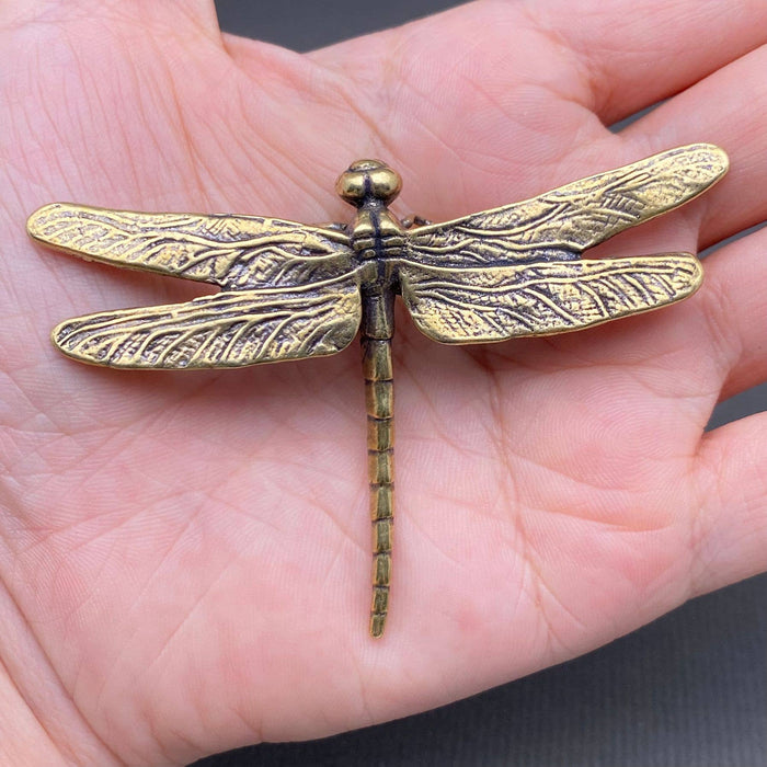 Brass Dragonfly Desktop Decoration