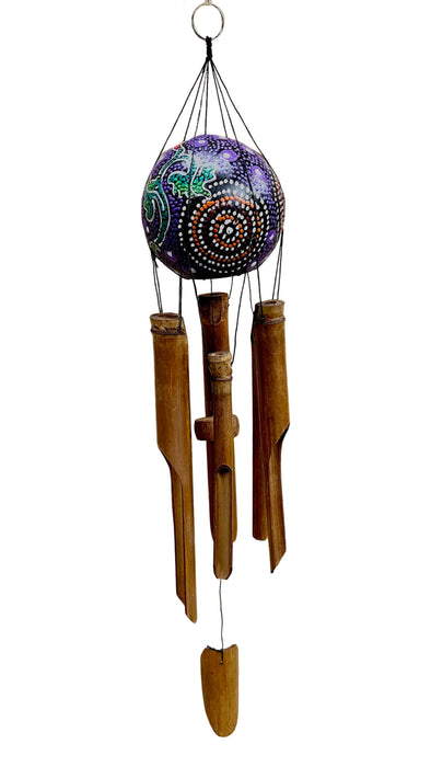 Painted Coconut Wind Chime