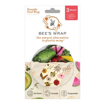 Bee's Wrap Reusable Beeswax Food Wrap - 3pk