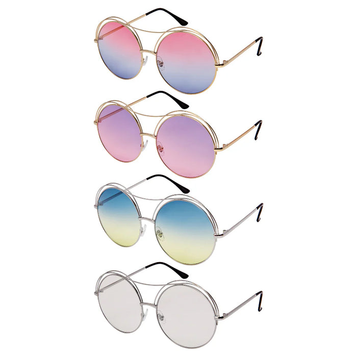 Oversized Round Women Sunglasses
