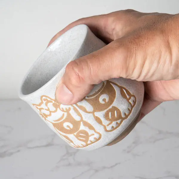 Japanese Maneki Neko Lucky Cat Yunomi Style Tea Cup
