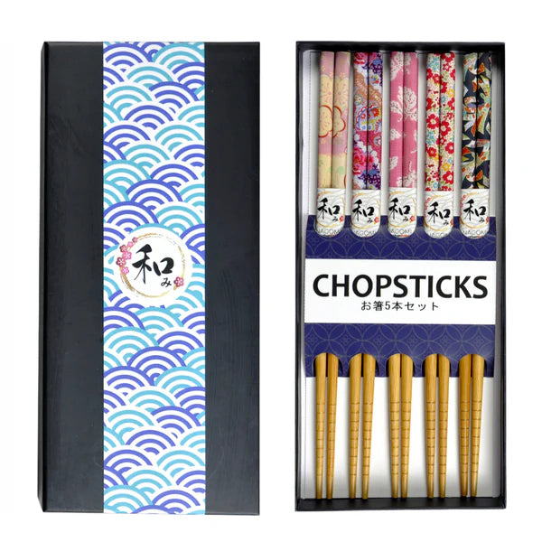 5 Piece Chopsticks Sets in Gift Box