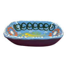 Turkish 3" Square Ceramic Bowl - Embossed