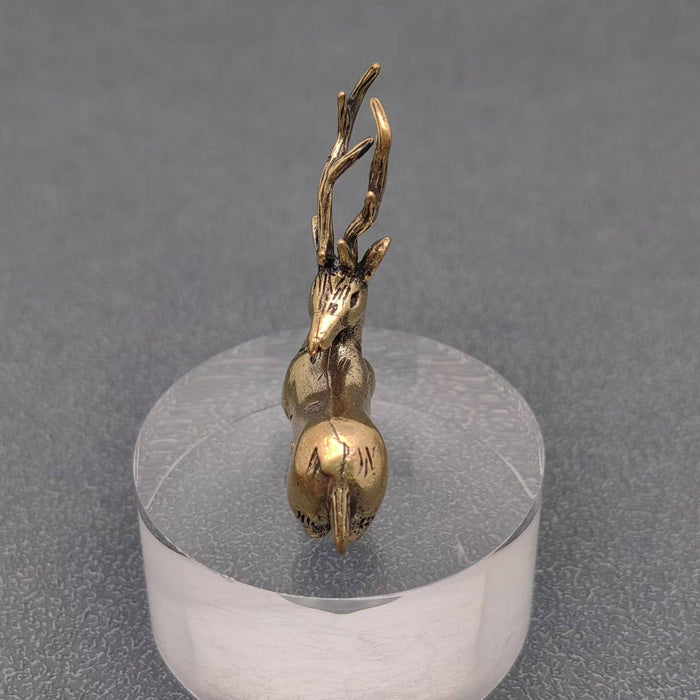 Brass Elk Deer Desktop Decoration