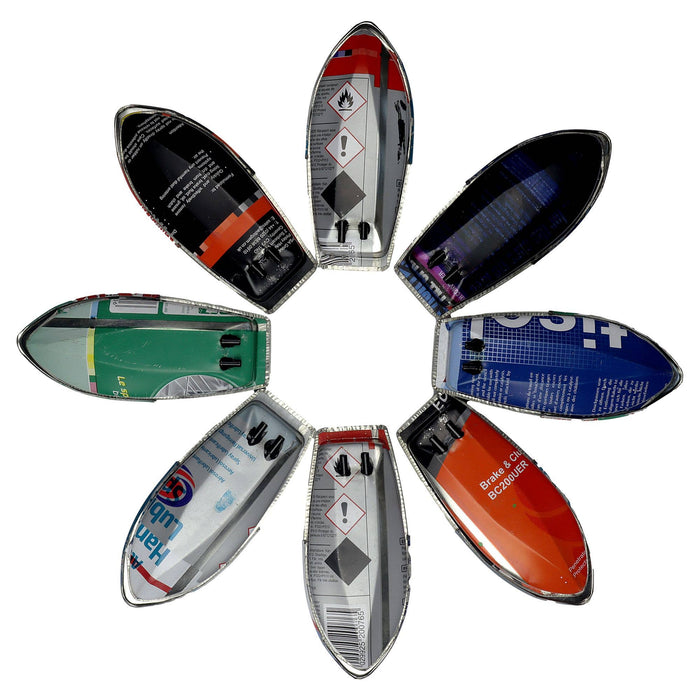 Recycled Tin Toy Boat