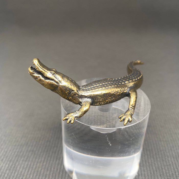 Brass Crocodile Desktop  Decoration