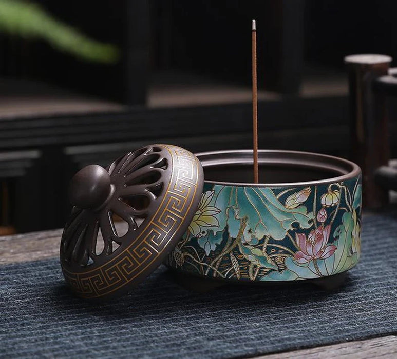 Enamel Incense Burner