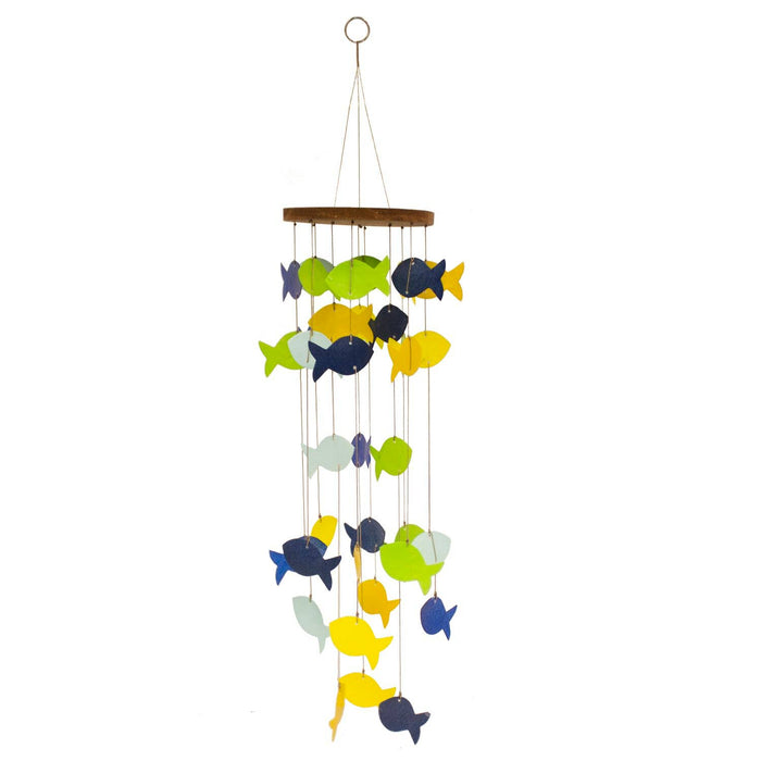Colorful Capiz Fish Chime