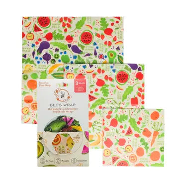 Bee's Wrap Reusable Beeswax Food Wrap - 3pk
