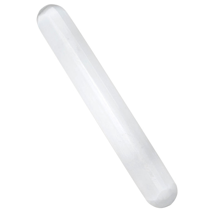 Plain Round Edge Selenite 6" Wand