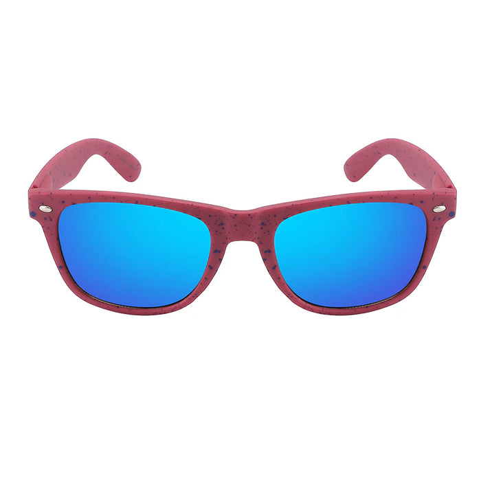 Horned Rim Splatter Paint Unisex Sunglasses