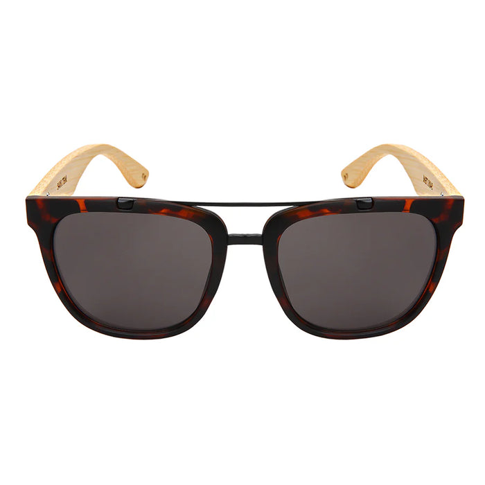 SQ Aviator Bamboo Unisex Sunglasses