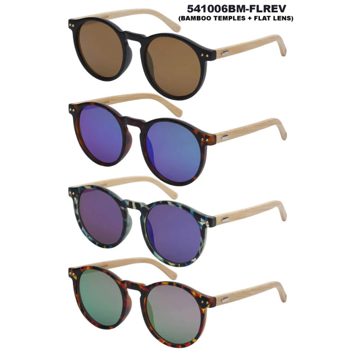 Round Bamboo Sunglasses