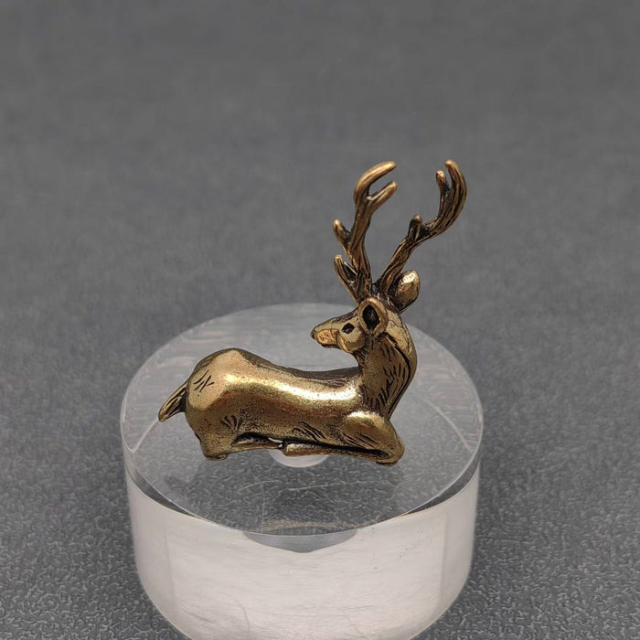 Brass Elk Deer Desktop Decoration