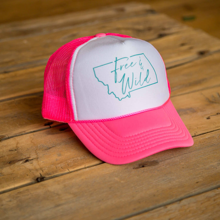 Montana Free & Wild Adult Trucker Hat