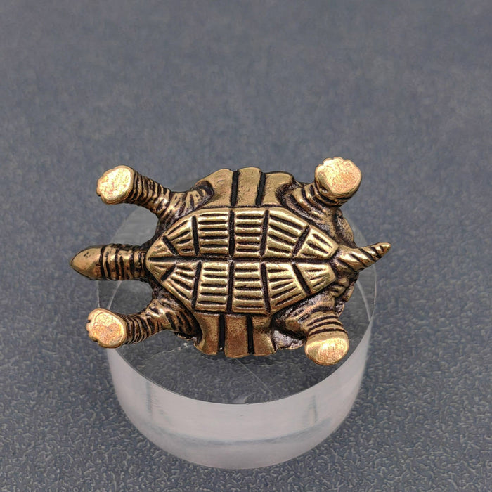 Brass Money Turtle Desktop Decoration