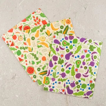 Swedish Beeswax Dish Cloth - 3pk