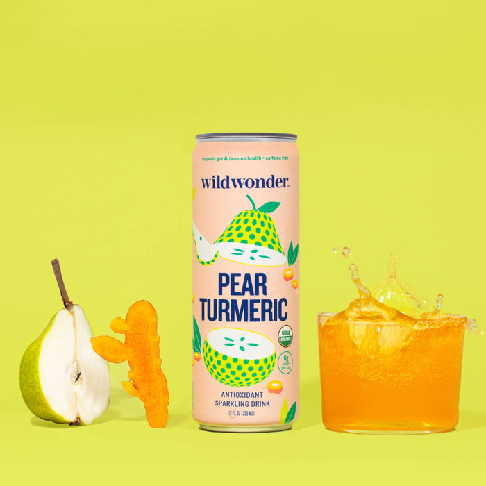 Pear Turmeric Sparkling Antioxidant Drink