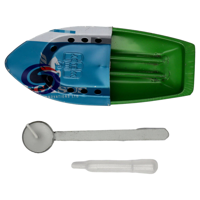 Recycled Tin Toy Boat