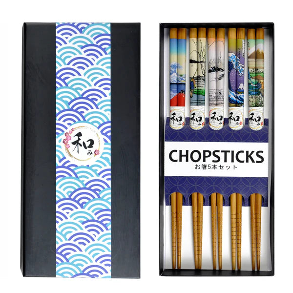 5 Piece Chopsticks Sets in Gift Box