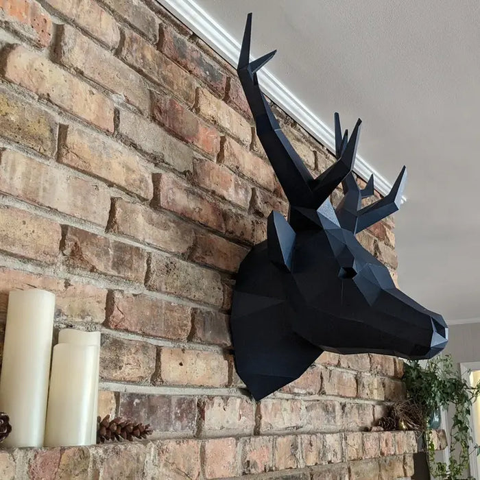 Grey Sapphire Deer Head