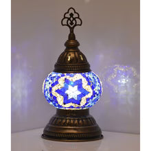 Turkish 3" Pressed Mosaic Shade "Squatty" Table Lamp