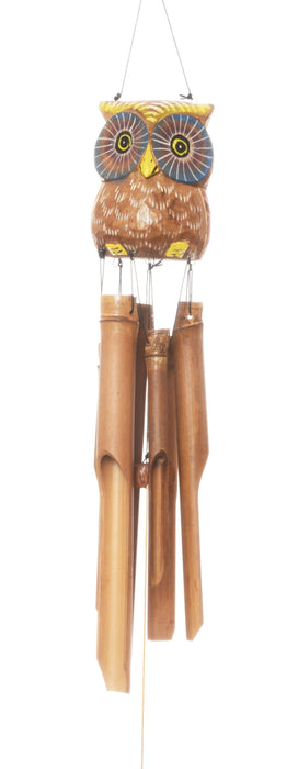 Wooden Owl Wind Chime