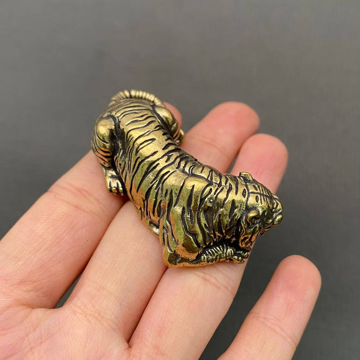 Tiger Brass Desktop Decoration