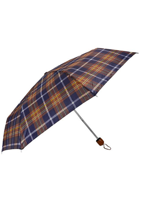 Tartan Plaid Checkered Travel Size Compact Umbrella