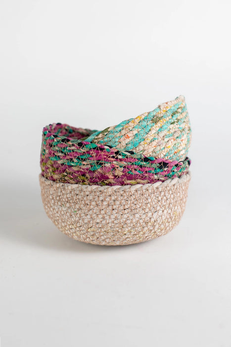 Swirling Sari Basket