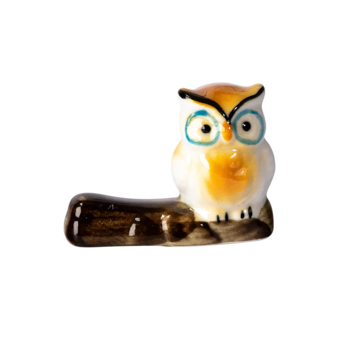 Owl Porcelain Chopstick Rest
