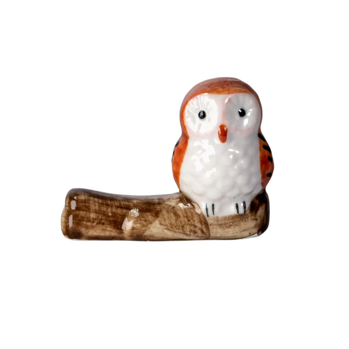 Owl Porcelain Chopstick Rest
